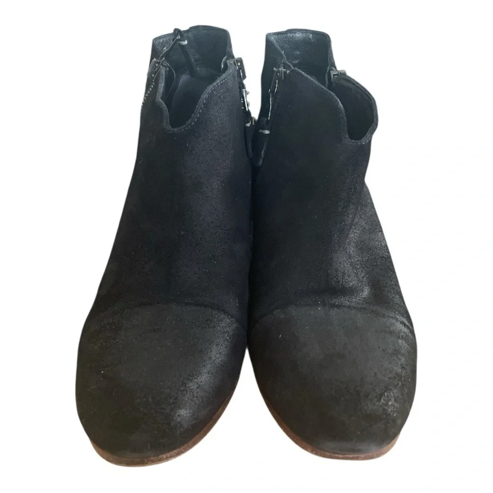 rag & bone Margot Boot | Black Suede | Wooden Heel | Size 9